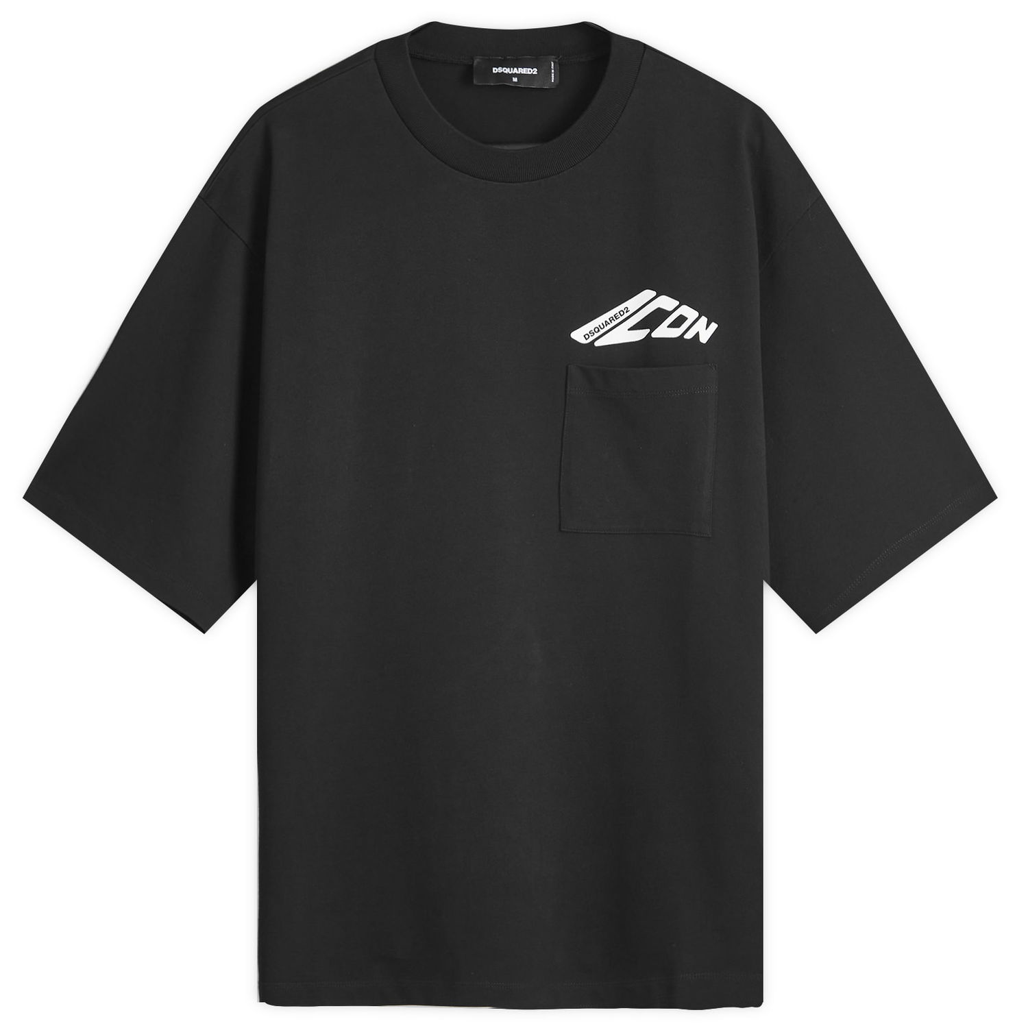 Tričko DSQUARED2 New ICON Pocket T-Shirt Čierna | S79GC0097-D20033-900, 0