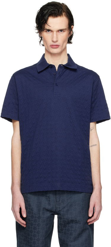 Polo tričko Givenchy Classic Fit Embroidered Polo Navy | BM71KR3YPA470, 0