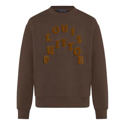 Mikina Louis Vuitton LOUIS VUITTON FW21 Logo Word Pullover Hnedá | 1A977O, 0