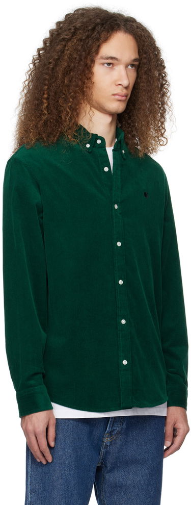 Košeľa Carhartt WIP Corduroy Button-Down Shirt Zelené | I030580, 1