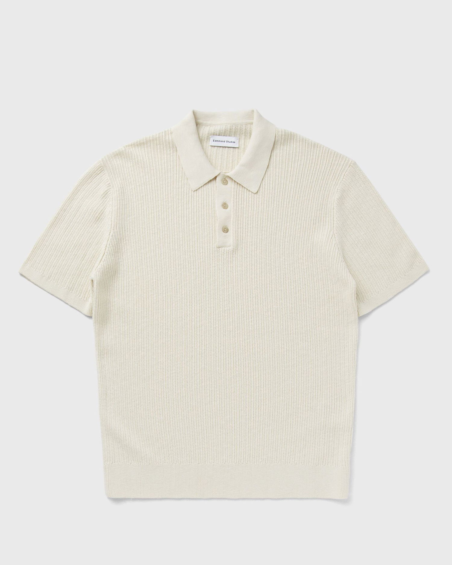Polo tričko Edmmond Studios Sunset Knitted Polo Shirt Biela | 125-20-04050, 1