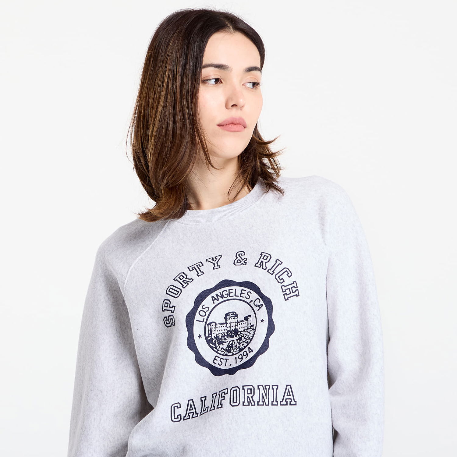 Mikina Sporty & Rich Sporty & Rich California Emblem Soft Crewneck Sweatshirt Šedá | ST082625508GY03, 1
