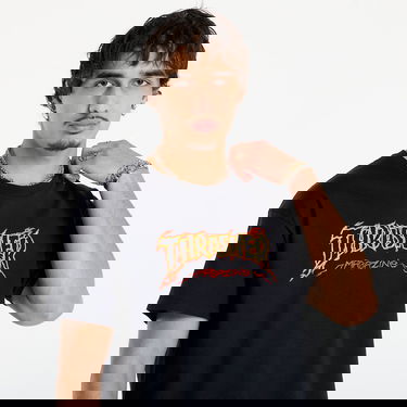 Tričko Thrasher Thrasher Cracked by Exteenager T-Shirt L Čierna | 145773, 1