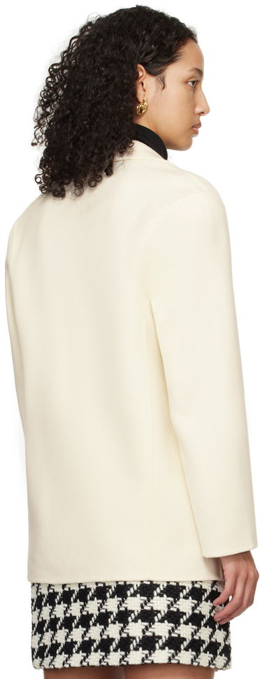 Bunda Anine Bing Anine Bing Women's Quinn Single-Breasted Blazer Biela | A-01-7073-150, 2