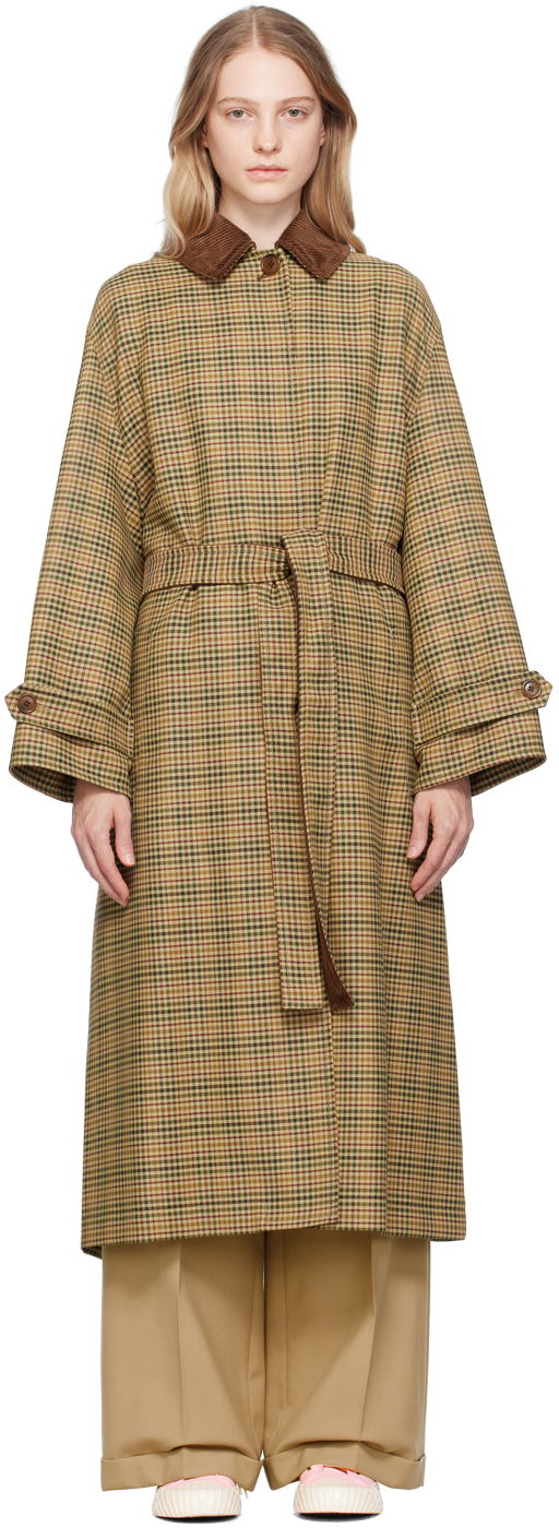 Kabáty KENZO Paris Hooded Trench Coat Béžová | FD62MA0699GH, 0