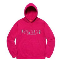 Reflective Cutout Logo Hooded Sweatshirt