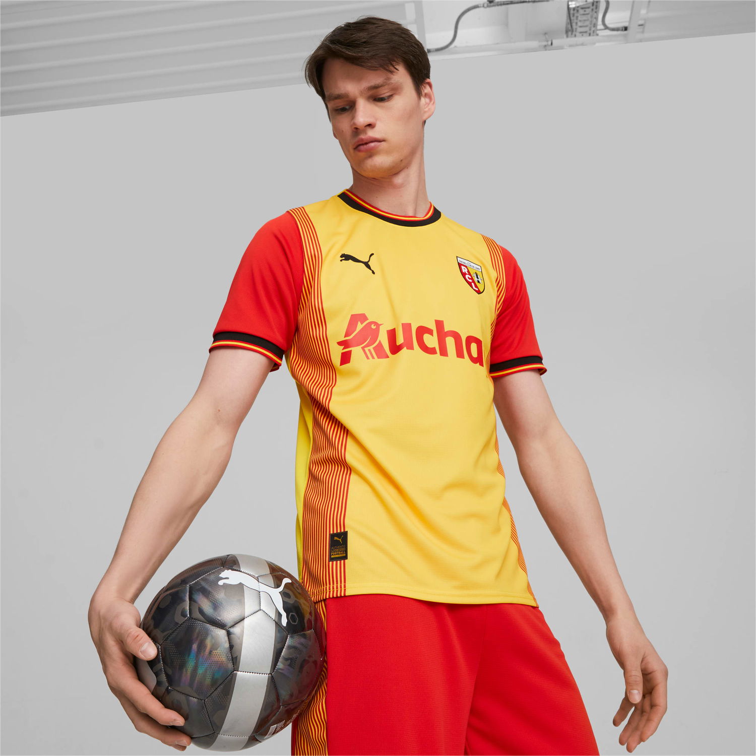Dres Puma RC Lens 23/24 Heimtrikot Herren, Rot, Größe: 3XL, Kleidung Rôznofarebný | 773663_01, 1