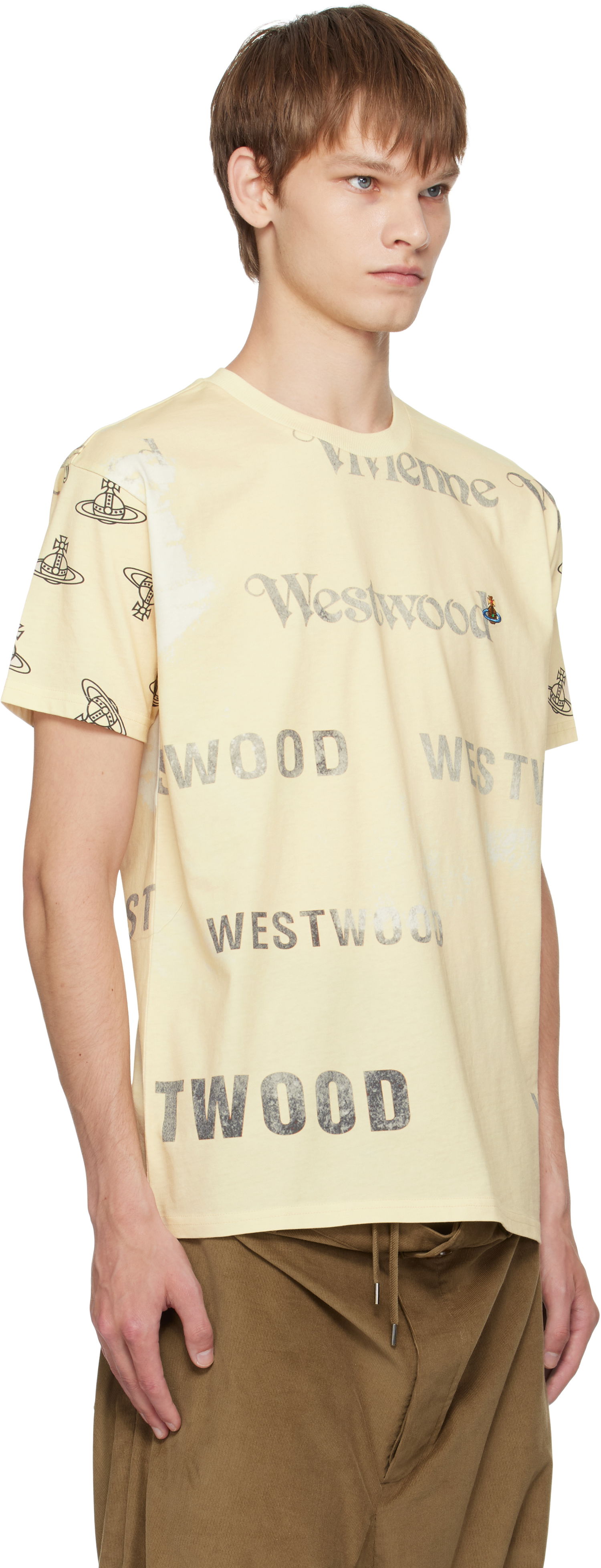 Tričko Vivienne Westwood Vivienne Westwood Labels Classic T-Shirt Žltá | 3G010013-J006E-, 1