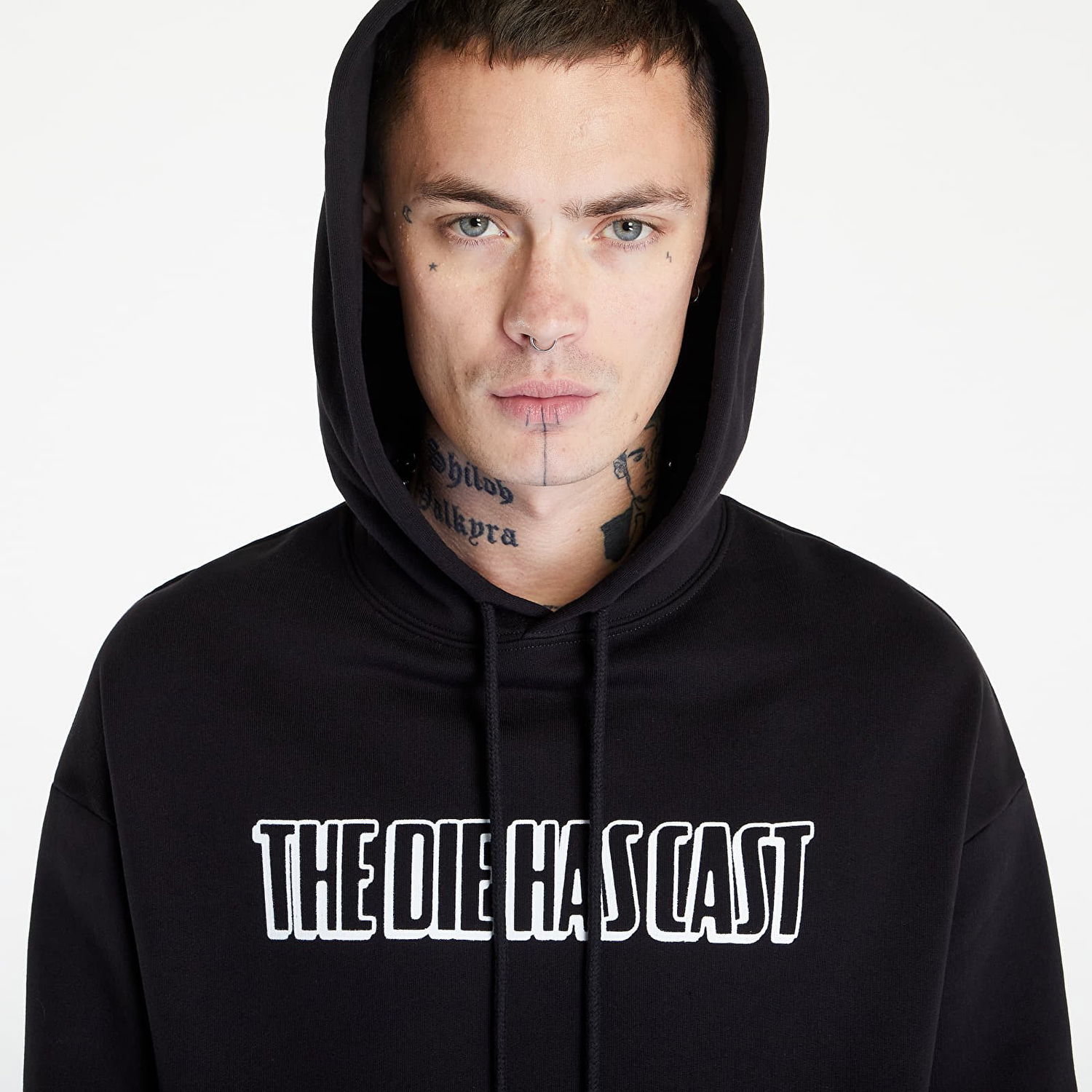 Mikina RAF SIMONS Regular Fit Hoodie Die Has Cast Print Čierna | 222-M161-19004-0099, 1
