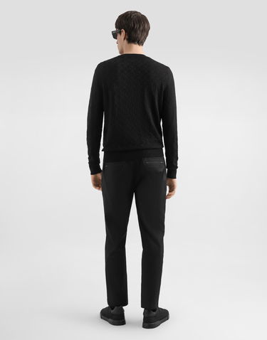 Sveter Dolce & Gabbana Dolce & Gabbana Silk Crewneck Pullover Čierna | GXX02TJBSM4N0000, 2