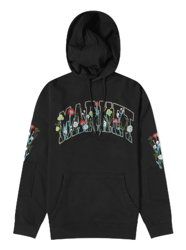 Mikina MARKET Bouquet Hoodie Čierna | 397000514-BLK