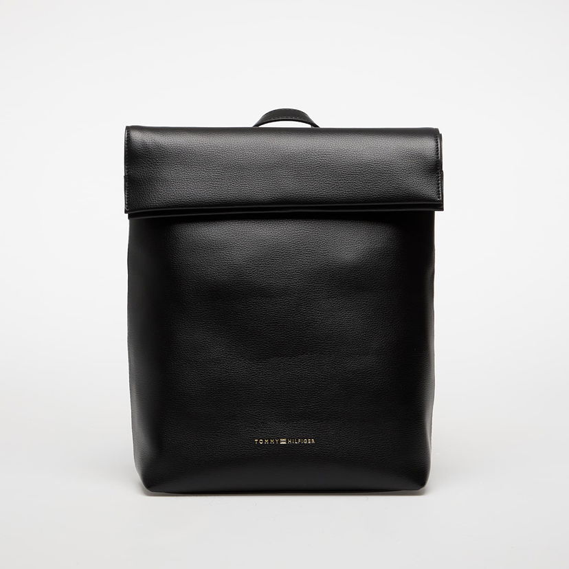 Batoh Tommy Hilfiger Tommy Hilfiger Logotape Fold-Over Backpack Čierna | AW0AW17654 BDS