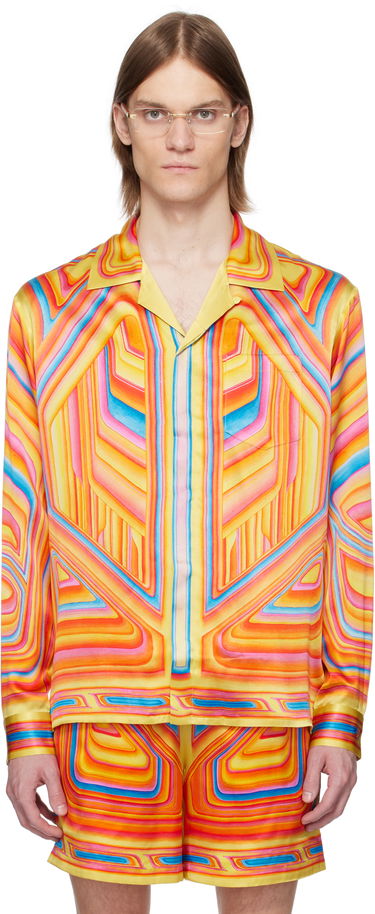 Košeľa Casablanca Casablanca Low Rider Silk Shirt Rôznofarebný | U-MS25-SH-006-01, 0