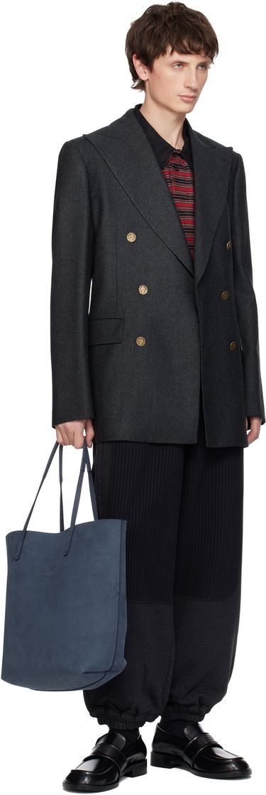 Tote bag Vivienne Westwood Vivienne Westwood Studio Shopper Tote Navy | 4205007OU-L00CC-, 3