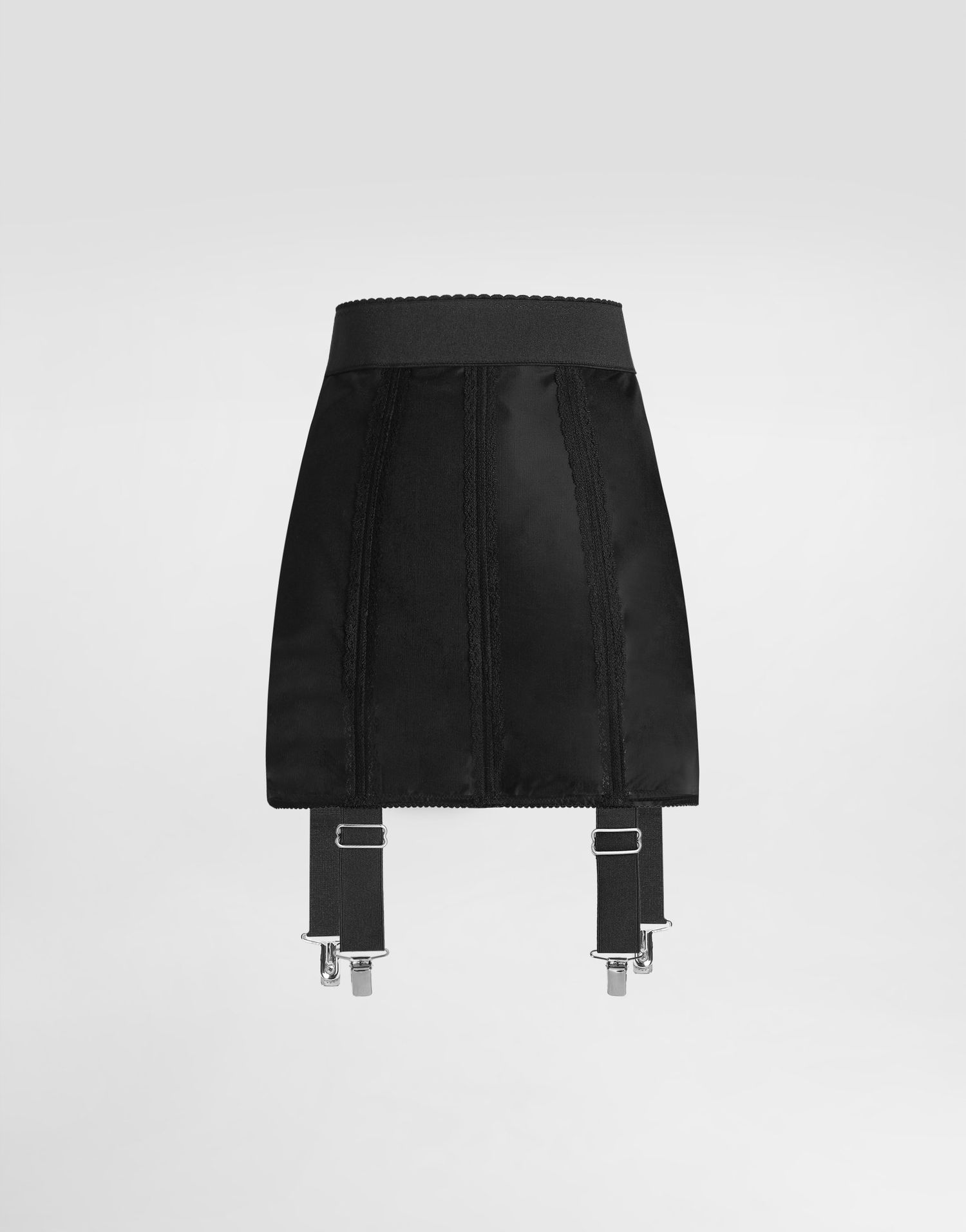 Sukňa Dolce & Gabbana Dolce & Gabbana Marquisette Corset Garter Skirt Čierna | F4C5CTGDC01N0000, 0