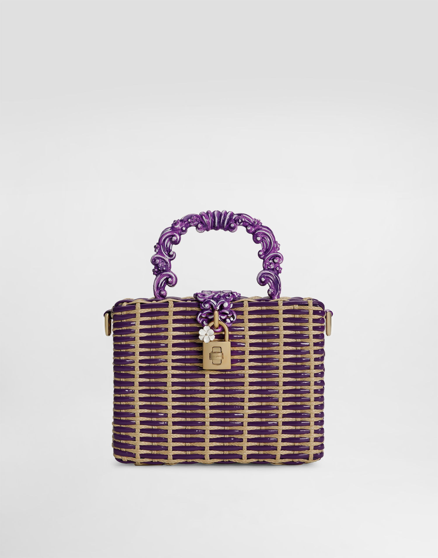 Kabelka Dolce & Gabbana Dolce & Gabbana Dolce Box Woven Handbag Fialová | BB5970A9AC58S534, 0