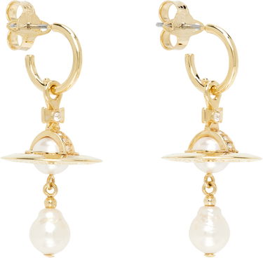 Náušnice Vivienne Westwood Vivienne Westwood Aleksa Pearl Drop Earrings Žltá | 6202016M-02R496-, 1