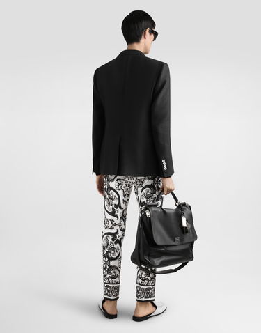 Nohavice Dolce & Gabbana Dolce & Gabbana Majolica-Print Trousers Biela | GYK9ETFPFSNHX5DQ, 2