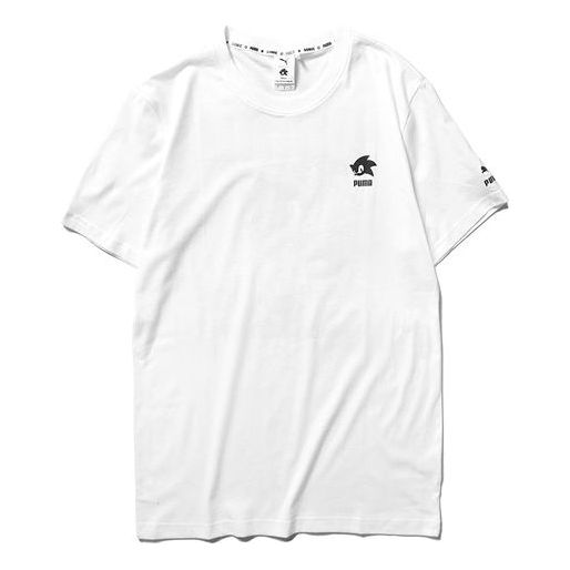 Tričko Puma Puma x Sonic Graphic Short Sleeve T-Shirt Biela | 598107-52