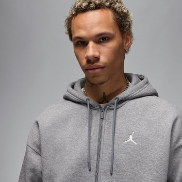 Mikina Jordan Jordan Brooklyn Fleece Full-Zip Hoodie Šedá | IB7231-091, 4