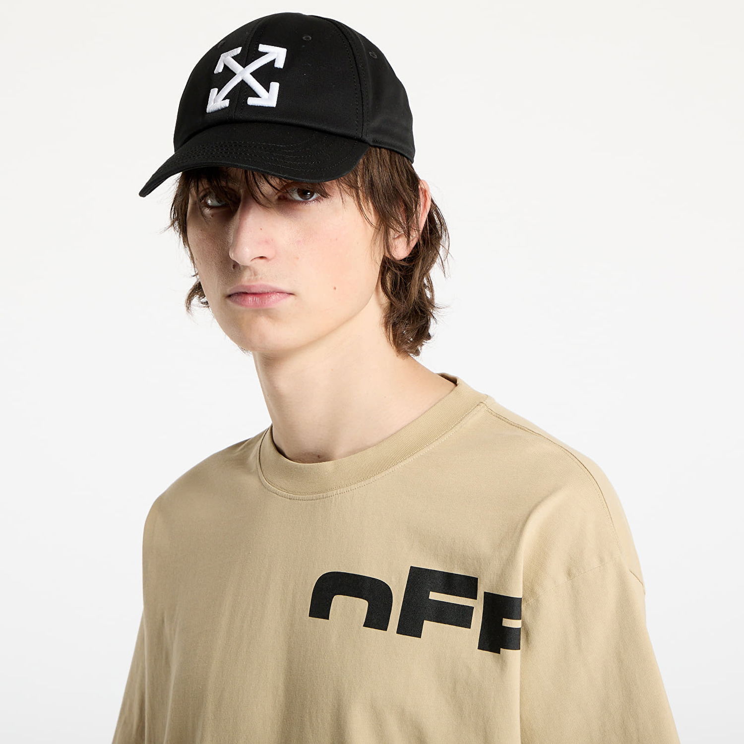 Tričko Off-White Shared Skate Short Sleeve T-Shirt Béžová | OMAA120S25JER00B6110, 1