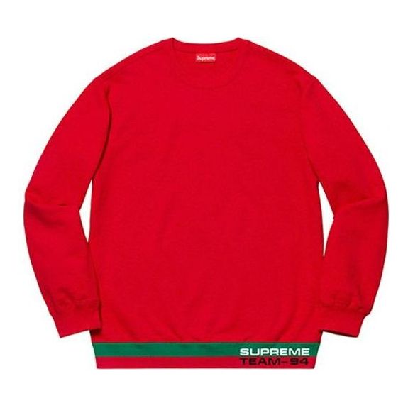 Sveter Supreme Stripe Crewneck Sweatshirt Červená | SUP-SS19-10094