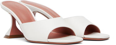 Starostlivosť o obuv Amina Muaddi Amina Muaddi Lupita 70 Heeled Sandals Biela | LUPITA SLIPPER 70 CL Nappa, 3