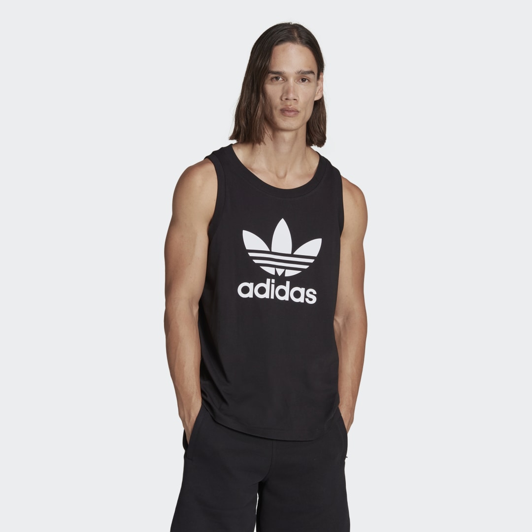 Tielko adidas Originals Adicolor Classics Trefoil Tanktop Čierna | IA4811, 0
