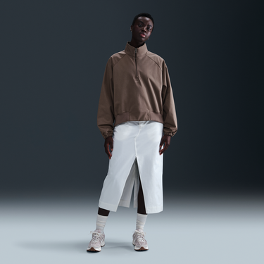 Mikina Nike Sportswear Collection Relaxed Fit Quarter-Zip Top Hnedá | HJ0231-233, 4