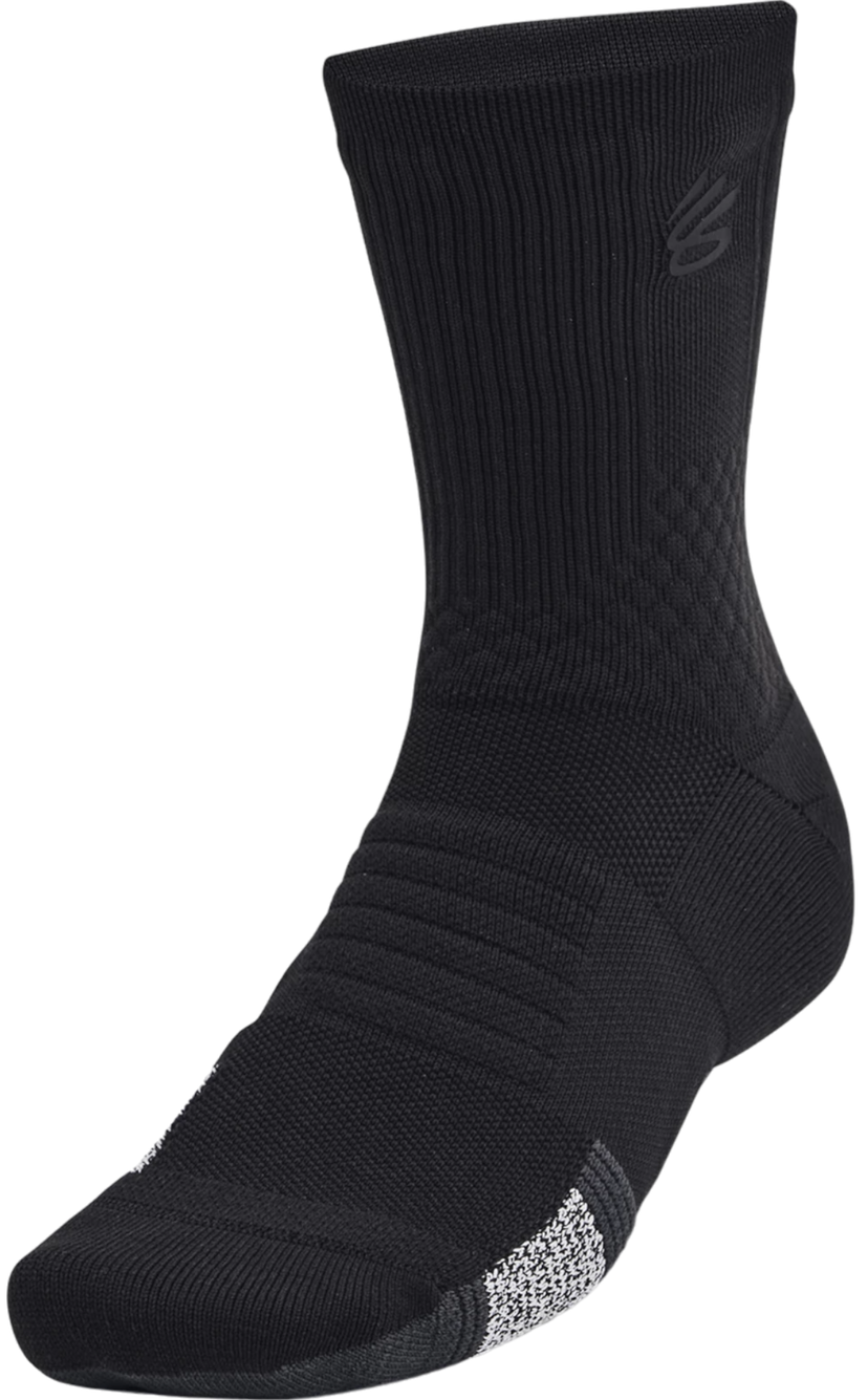 Ponožky Under Armour Curry ArmourDry™ Playmaker Mid-Crew Socks Čierna | 1376231-002