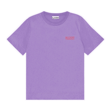 Tričko GANNI Thin Software Jersey T-Shirt Fialová | T2775 SWEE, 0