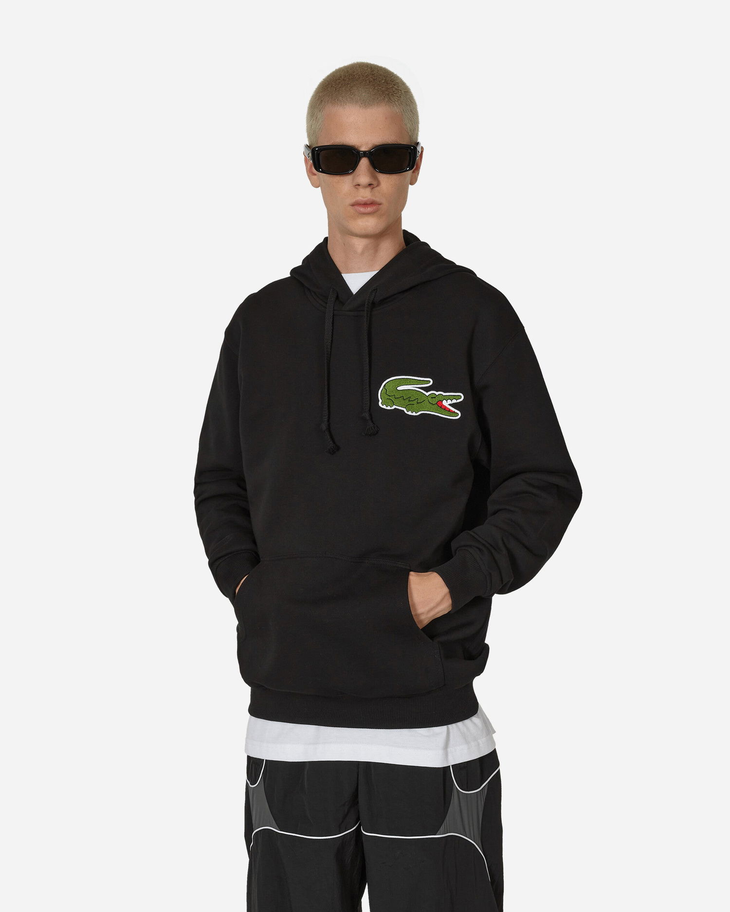 Mikina Comme des Garçons Lacoste x Hoodie Čierna | FL-T004-W23 1, 1