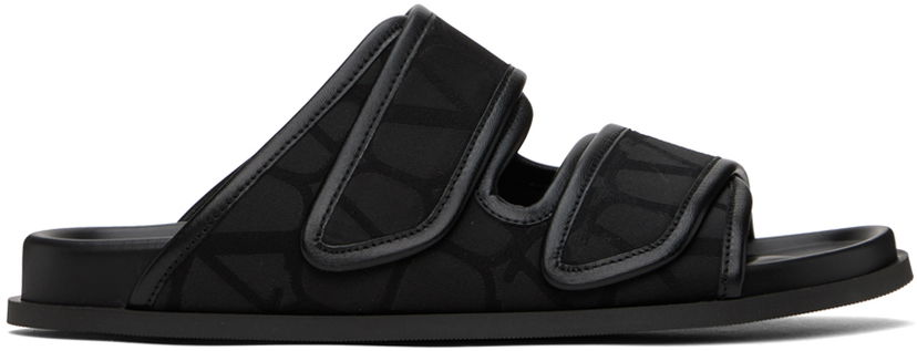 Tenisky a topánky Valentino Garavani Toile Iconographe Sandals "Black" Čierna | 4Y2S0H86IDQ