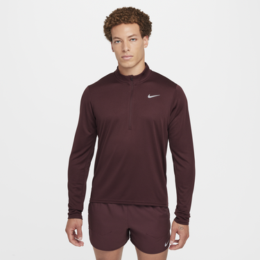 Tričko Nike Pacer T-shirt Dri-FIT Zipper Vínová | FQ2494-652, 4