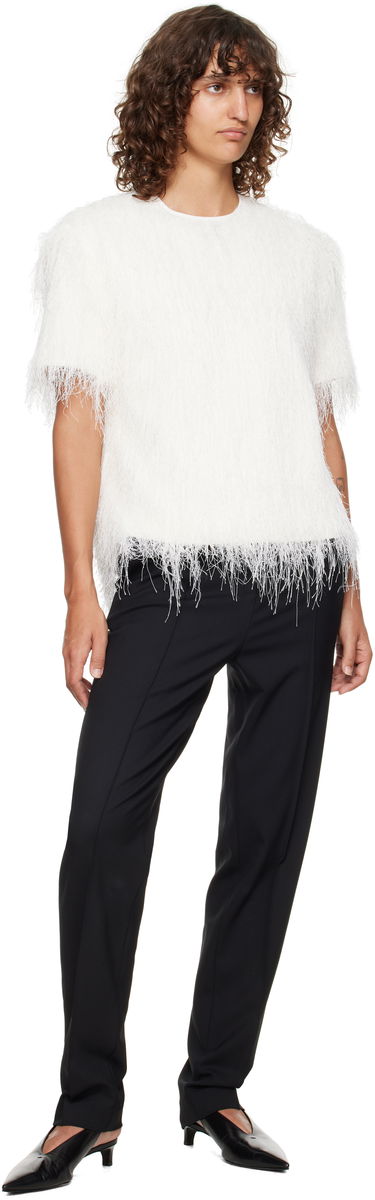 Nohavice Loulou de Saison Loulou de Saison Malka Fitted Trousers Čierna | MALKA, 3