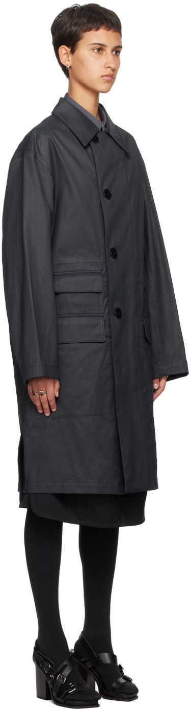 Kabáty LEMAIRE Lemaire Car Coat Čierna | CO1017 LF1133, 1