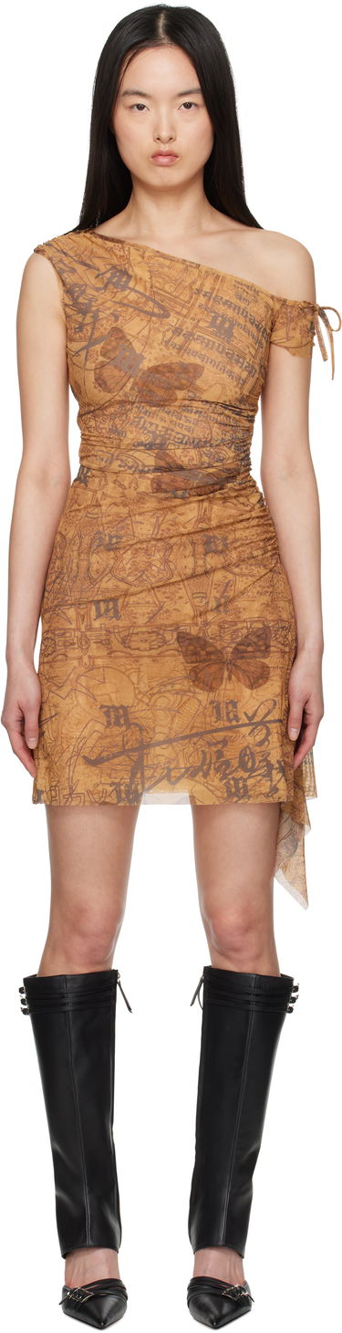 Šaty MISBHV MISBHV Mesh Mini Dress Hnedá | 250W809, 0