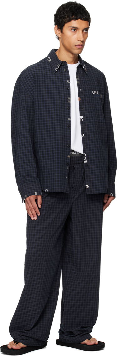 Košeľa Alexander Wang Alexander Wang Boxy Check Shirt Navy | 6WC3251093, 3