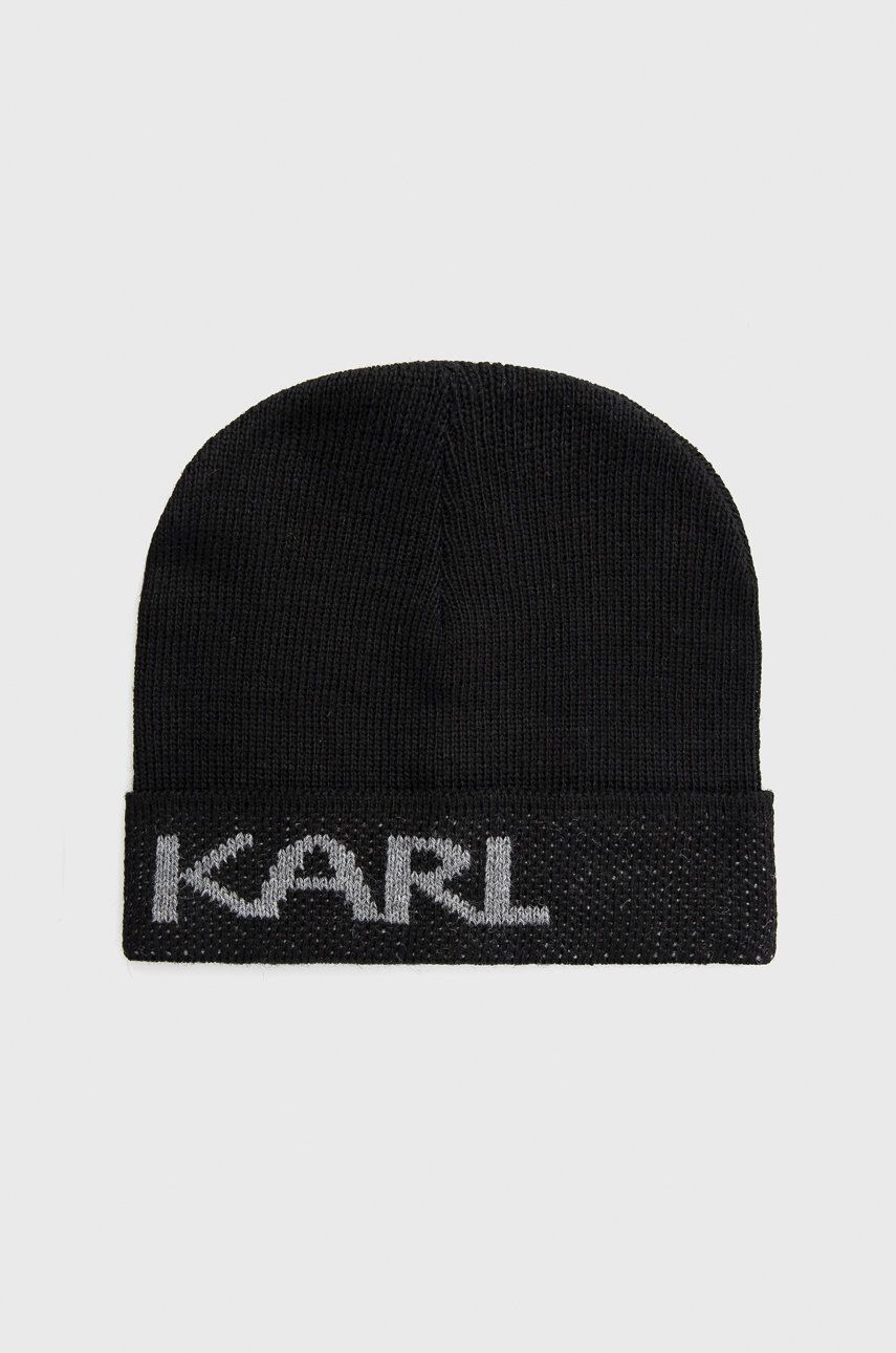 Kulicha KARL LAGERFELD Beanie Čierna | 512322.805601, 0