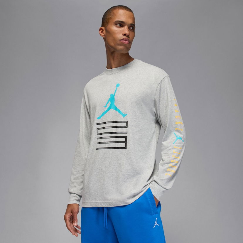 Tričko Jordan Brooklyn AJ11 Graphic Long-Sleeve Tee Šedá | IM6507-050