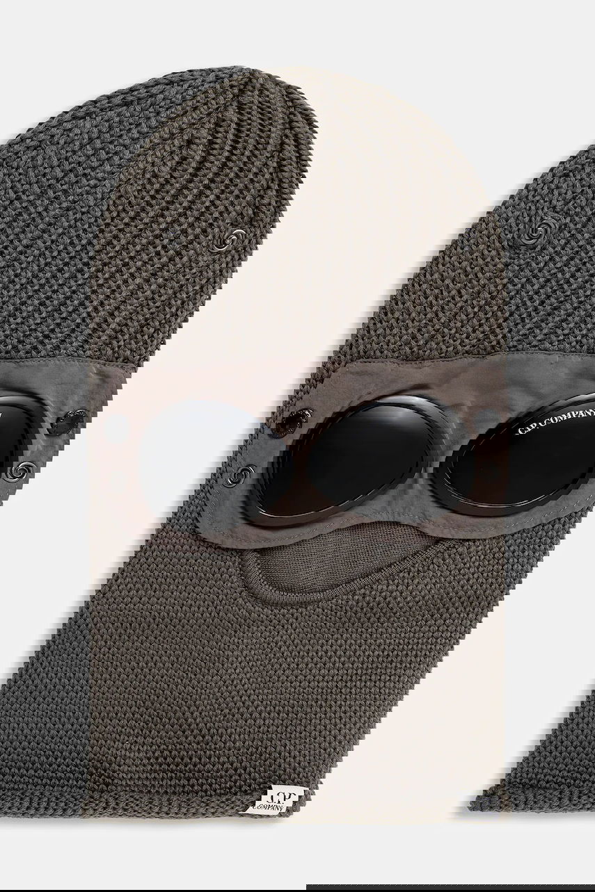 Kulicha C.P. Company C.P. Company Knit Balaclava with Goggles Šedá | 19CMAC740A005509A, 0