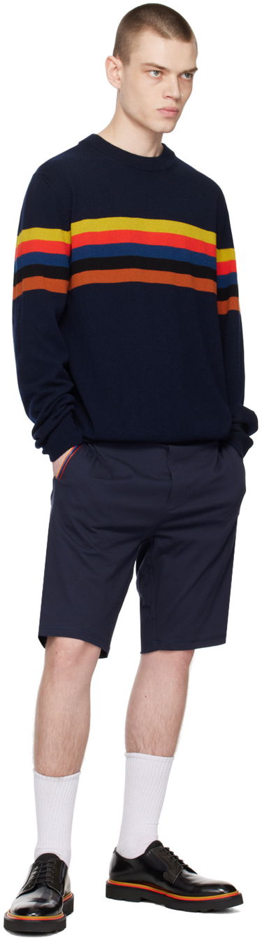 Šortky Paul Smith Paul Smith Artist Stripe Sweatshorts Modrá | M1A-374J-AU279-48, 3