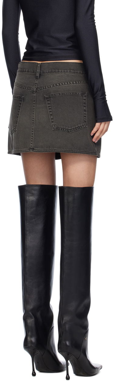 Sukňa Coperni Wrap Denim Mini Skirt Čierna | COPJ24F2004, 2