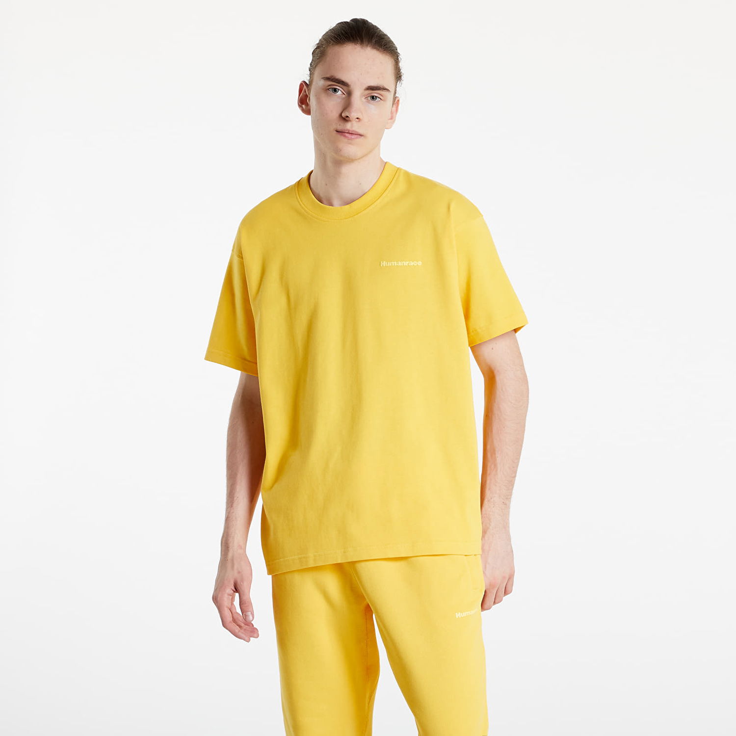 Tričko adidas Originals Pharrell Williams x Basics Tee Bold Gold Žltá | HG1806, 0