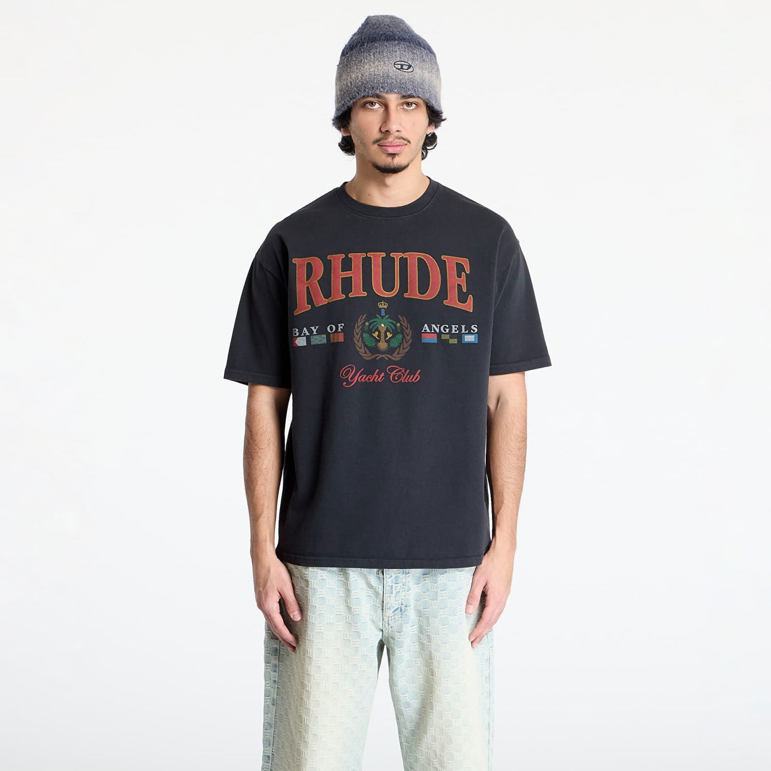 Tričko Rhude Rhude Bay Of Angels Yacht T-Shirt Čierna | RHPS25TT010122306, 0