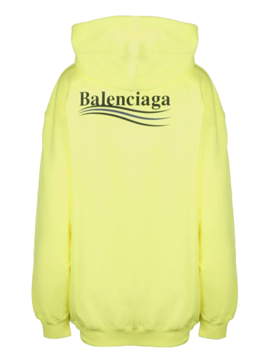 Mikina Balenciaga Political Campaign Medium Fit Hoodie Žltá | 578135TJVD47110