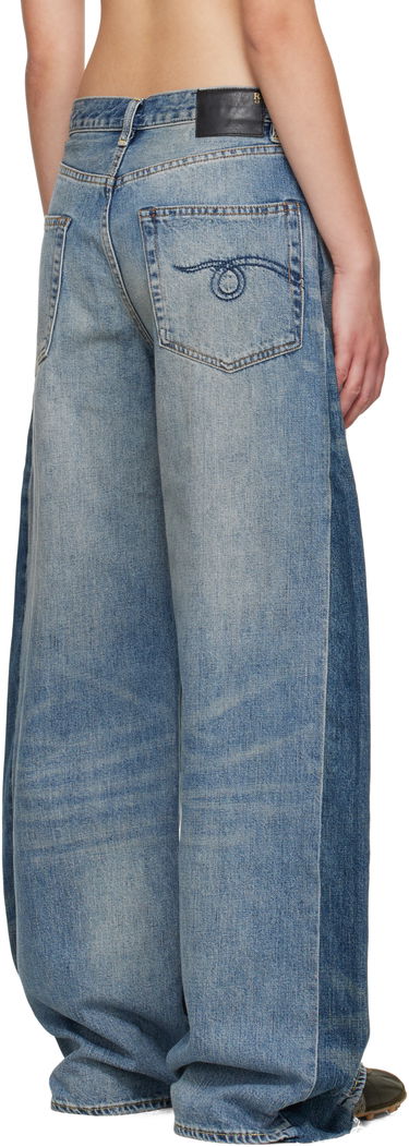 Džínsy R13 R13 Insert D'Arcy Loose Jeans Modrá | R13WD192-D347A, 2