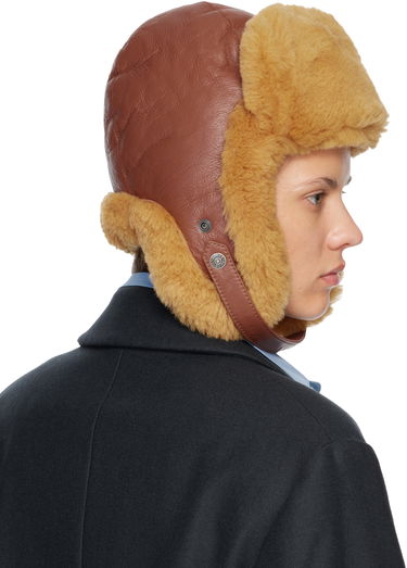 Klobúk Acne Studios Shearling Hat Hnedá | C40414-, 2