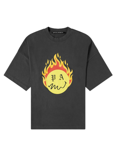 Tričko Palm Angels Burning Head Oversized Tee Čierna | PMAA041R21JER0011018