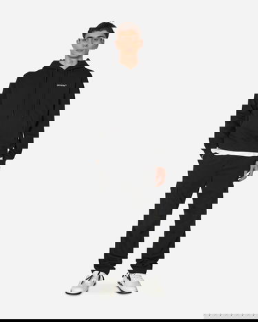 Mikina Off-White Logo Slim Hooded Sweatshirt Black Čierna | OMBB097C99FLE007 1001, 4